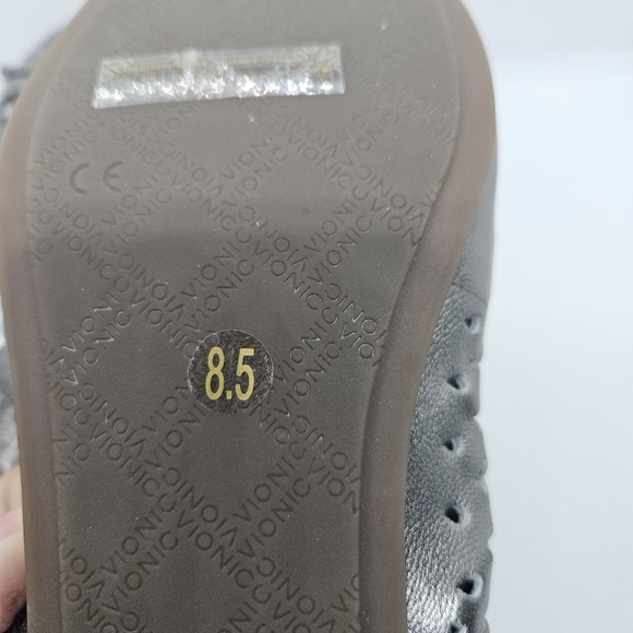 Vionic Surin perforated leather ballet flats Pewter size 8.5 - Picture 6 of 10
